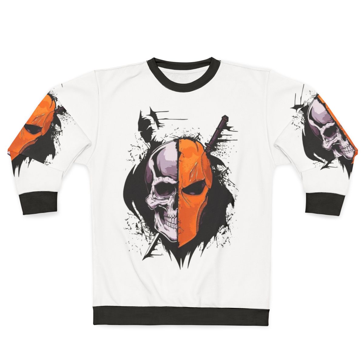Deathstroke Sweatshirt - Iconic DC Comics Supervillain Silhouette Design