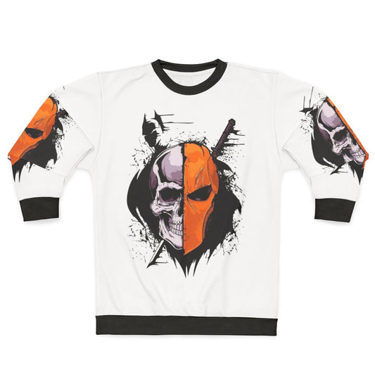 Deathstroke Sweatshirt - Iconic DC Comics Supervillain Silhouette Design