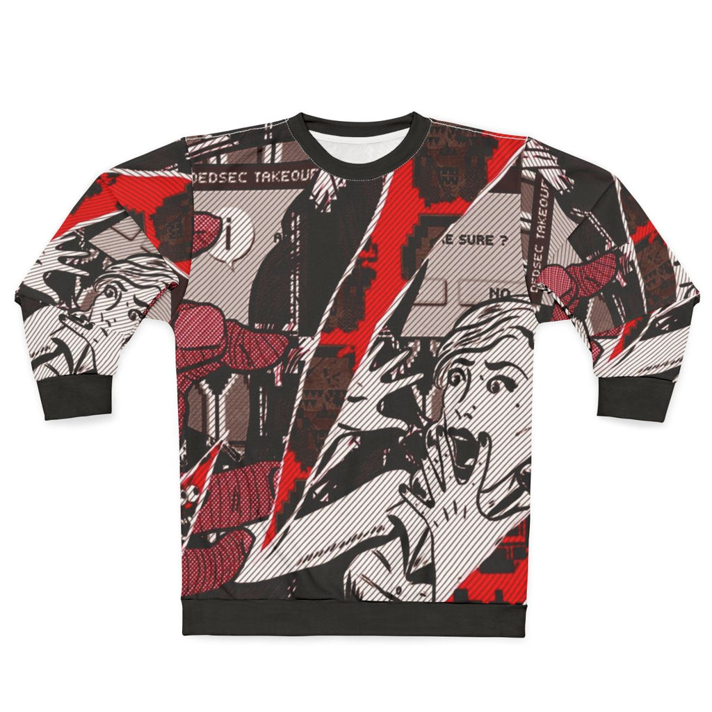 Dedsec Night of the Dedsec Vintage Sweatshirt featuring Watchdogs 2 inspired design