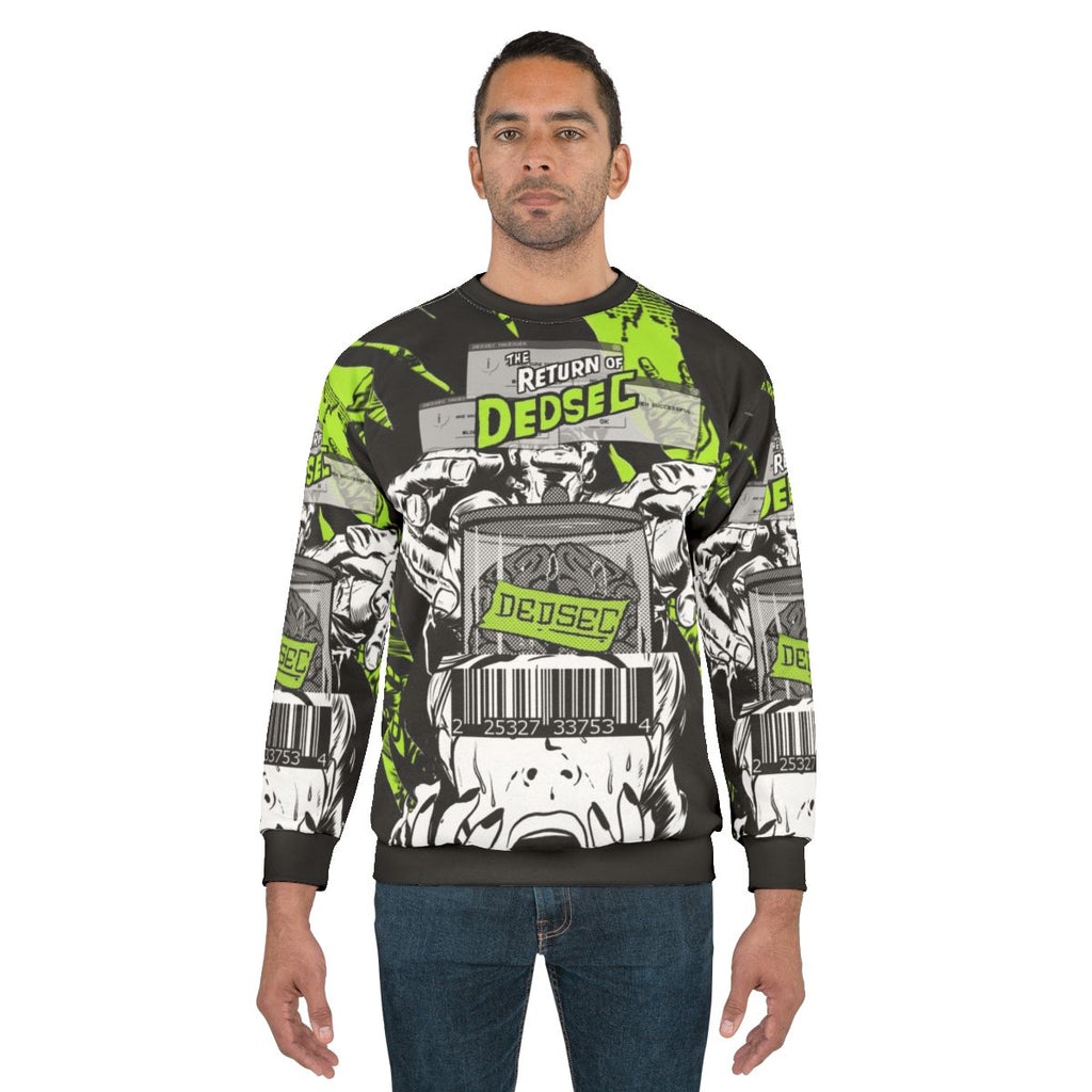Dedsec video game pop art design sweatshirt