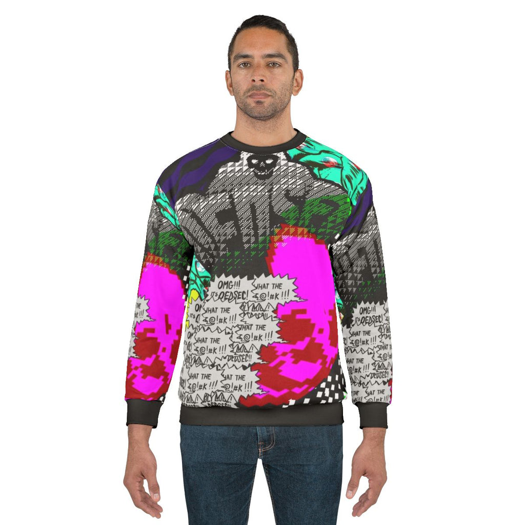 Dedsec hacker sweatshirt with game characters