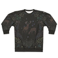 Deer in the Moonlight Sweatshirt - Enchanting Woodland and Winter Design