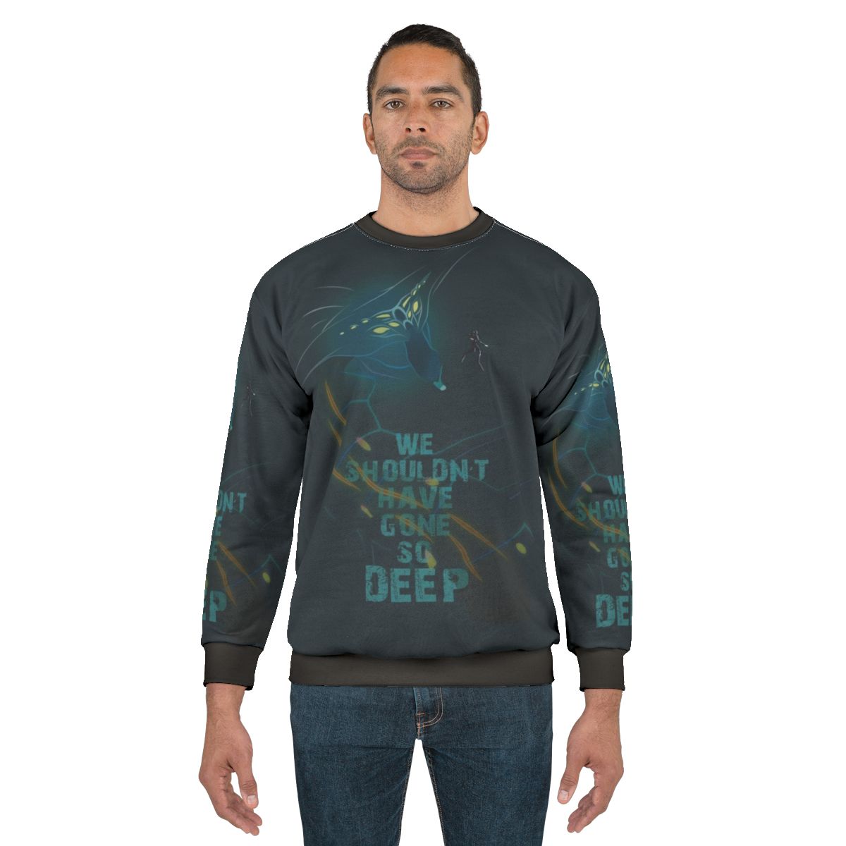 Subnautica Leviathan Sweatshirt featuring a deep sea monster