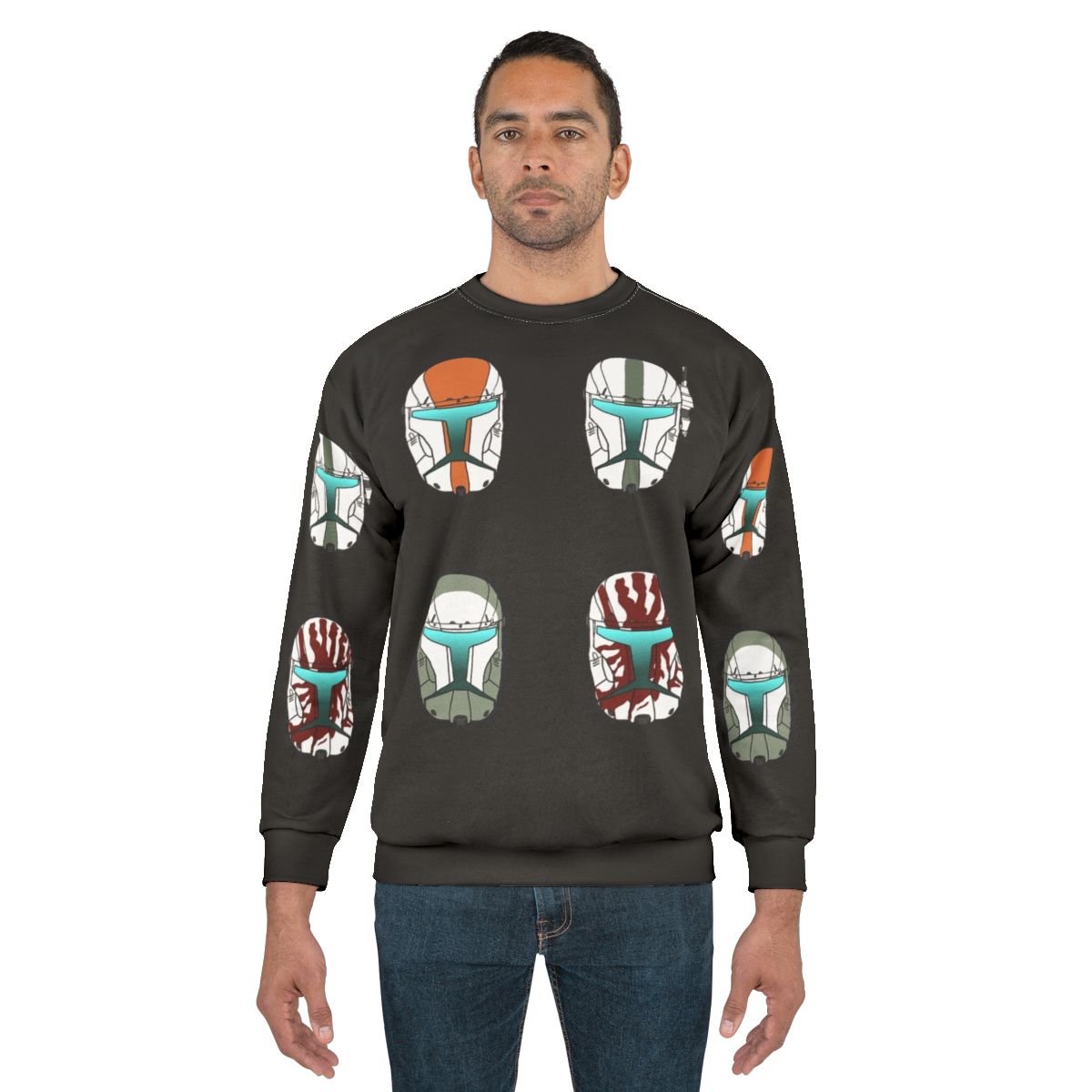 Delta Squad Republic Commando Helmets Sweatshirt