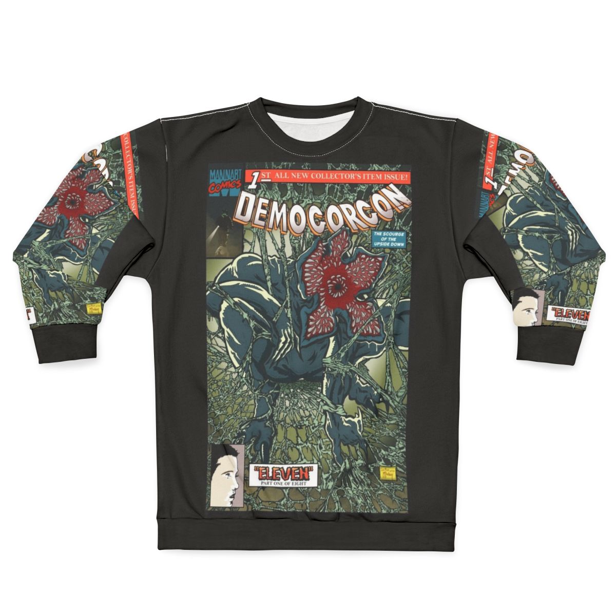 Demogorgon 1 Sweatshirt - Stranger Things inspired graphic tee with horror monster design