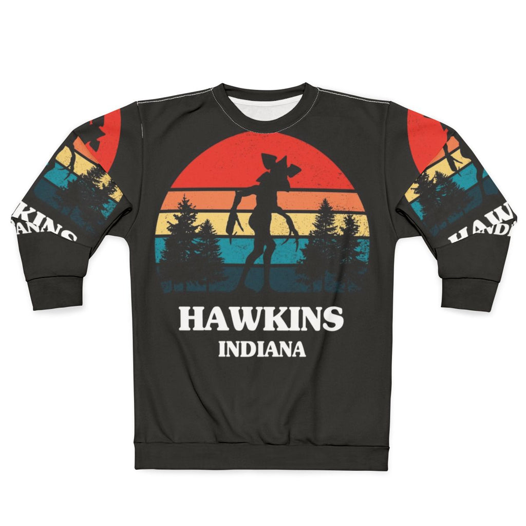 Demogorgon Hawkins Sweatshirt - Stranger Things Inspired 80s Horror Apparel
