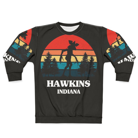 Demogorgon Hawkins Sweatshirt - Stranger Things Inspired 80s Horror Apparel