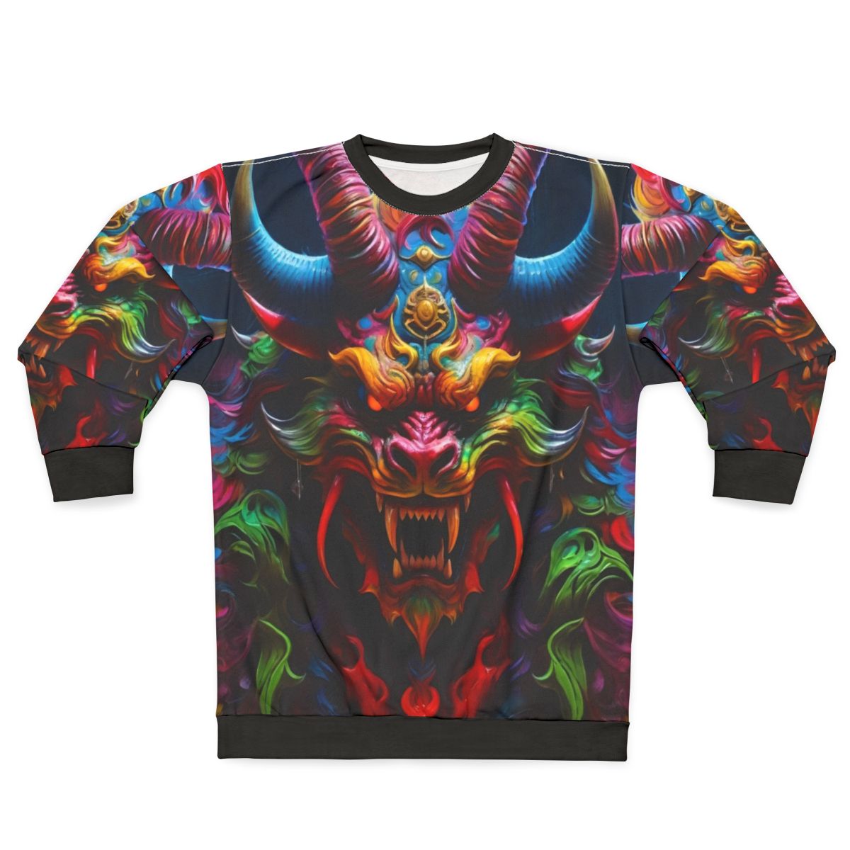 Demon dragon Japanese style tattoo sweatshirt