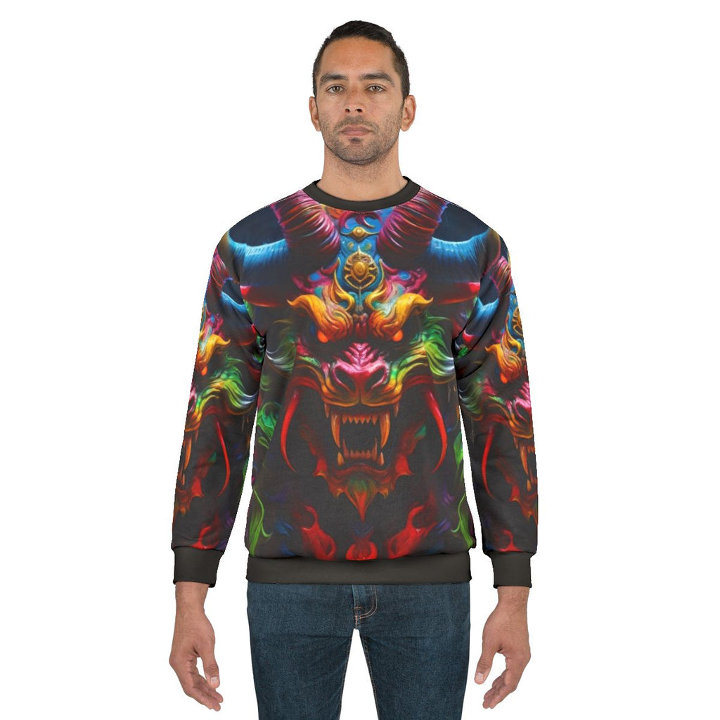 Demon dragon Japanese style tattoo sweatshirt