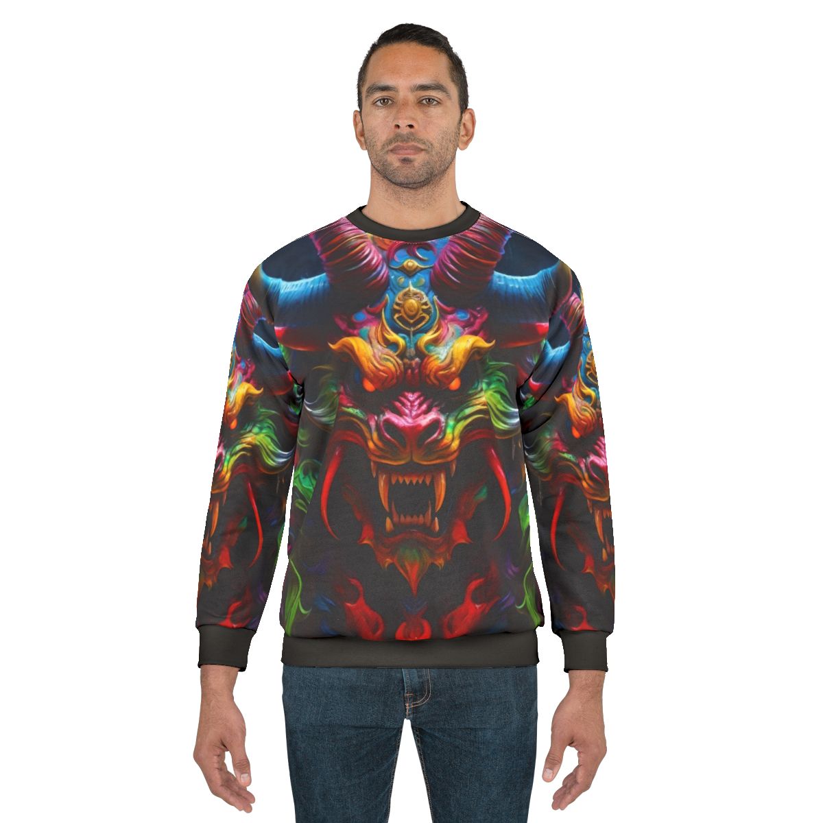 Demon dragon Japanese style tattoo sweatshirt