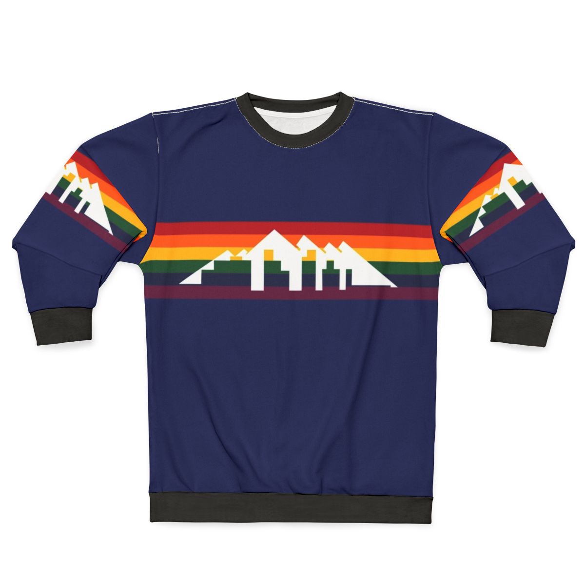 Denver Basketball City Sweatshirt with Basketball Design