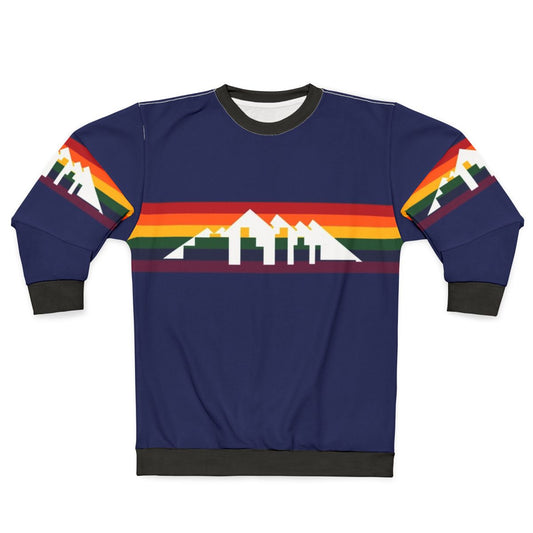 Denver Basketball City Sweatshirt with Basketball Design