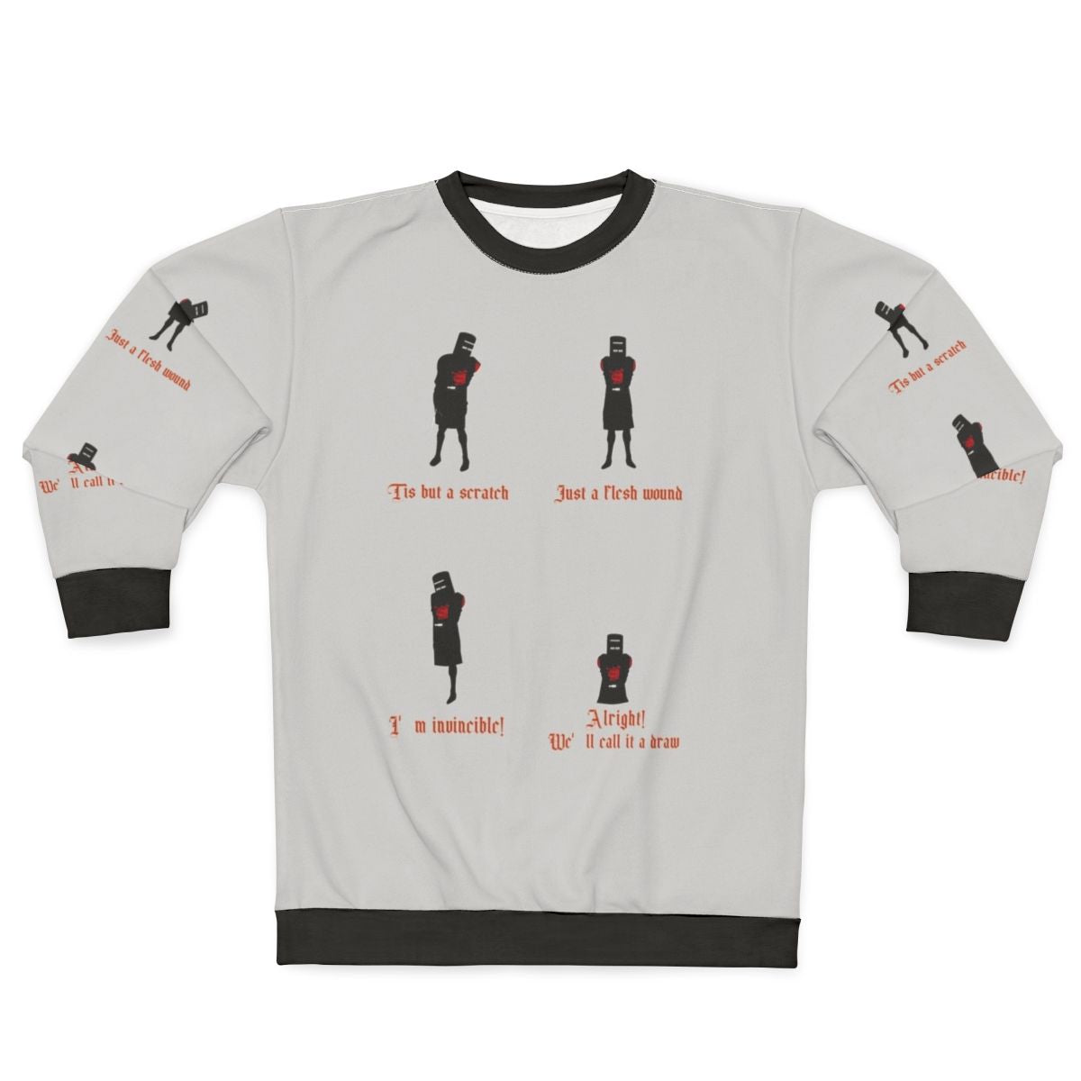 Black Knight Sweatshirt - Monty Python & The Holy Grail Inspired Apparel