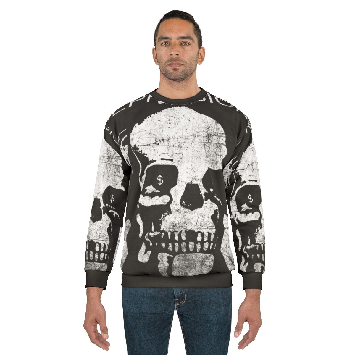 Depression Awareness Sweatshirt with Hardcore Punk Graphic