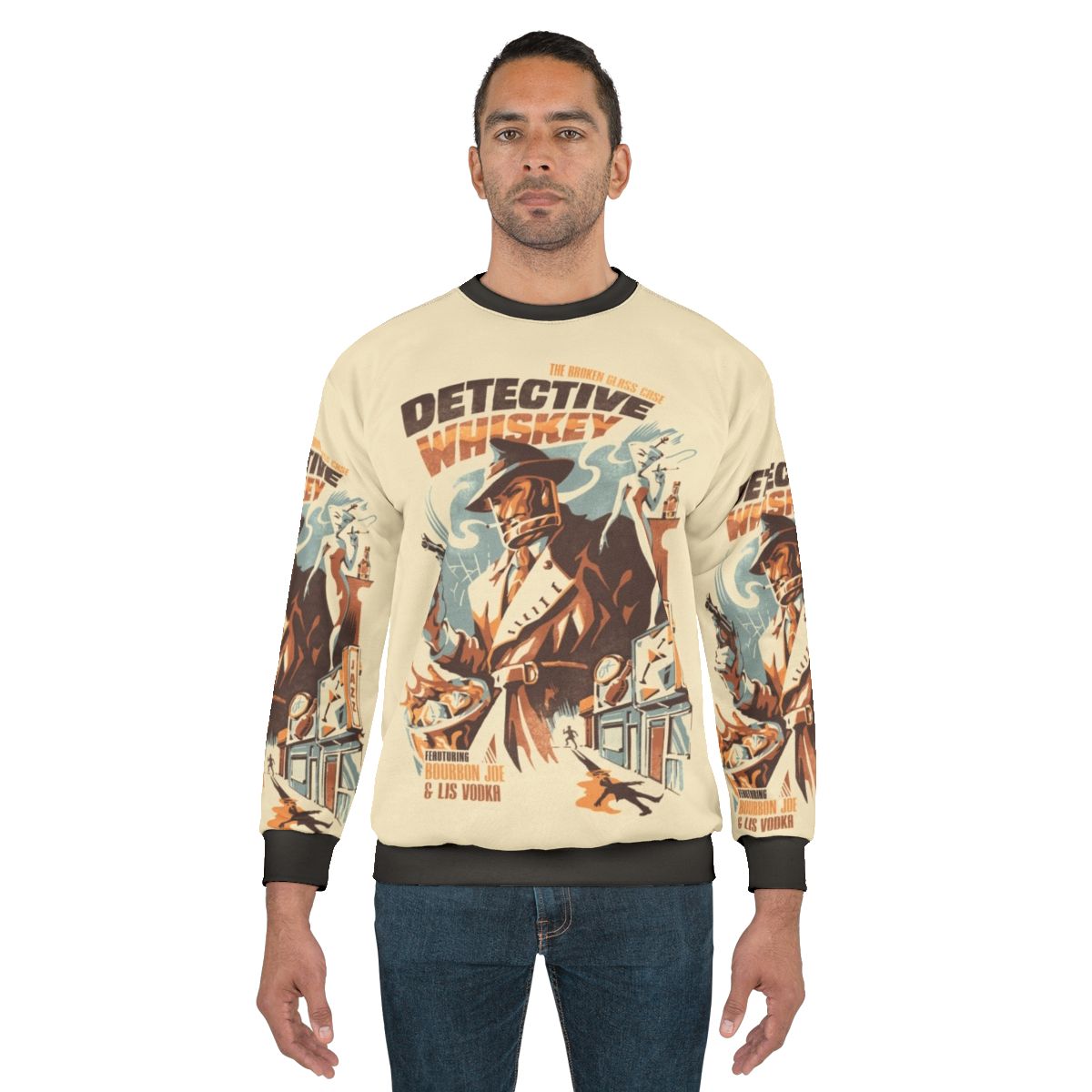 Vintage detective whiskey sweatshirt