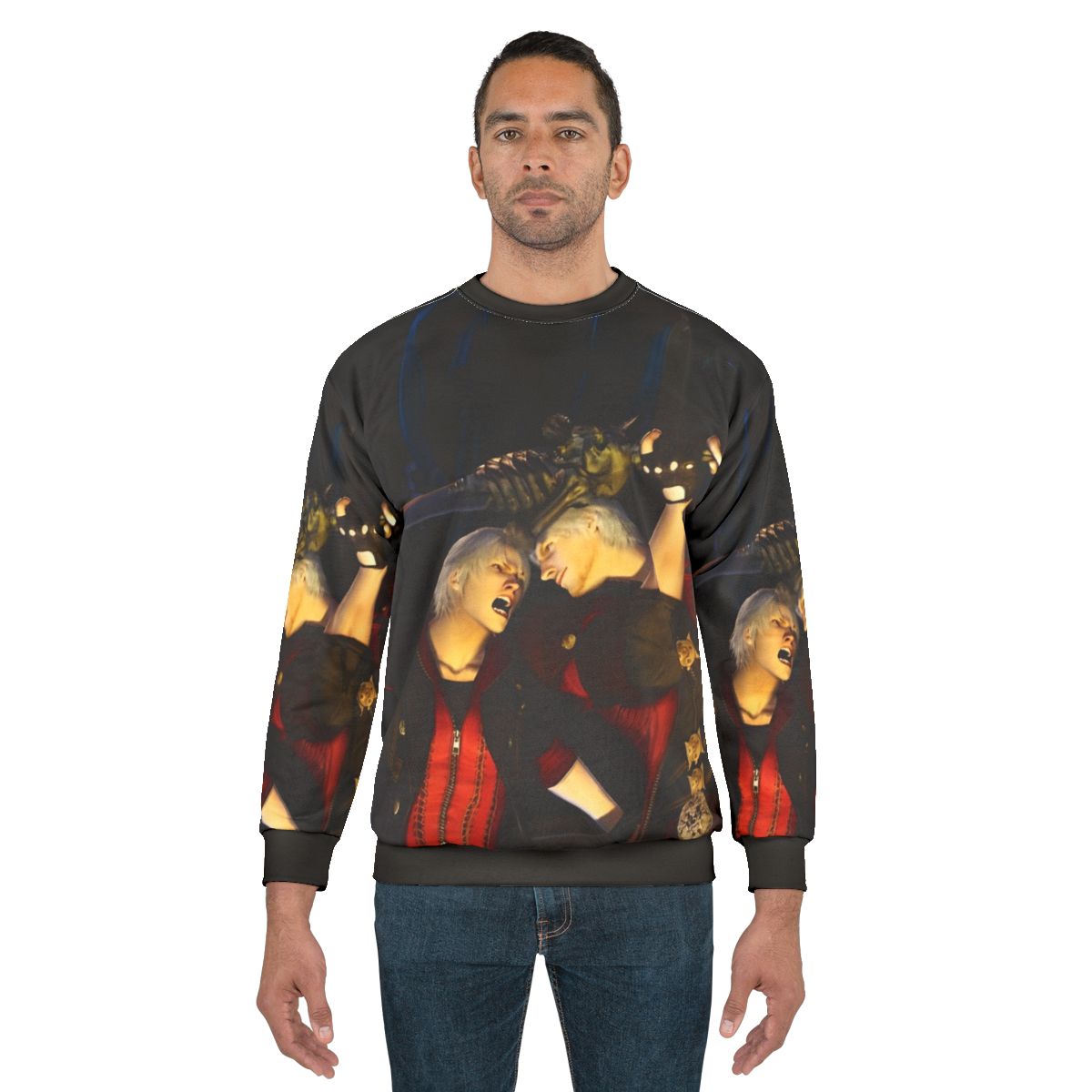 Devil May Cry Painting Sweatshirt 2 featuring Dante, Vergil, and Nero