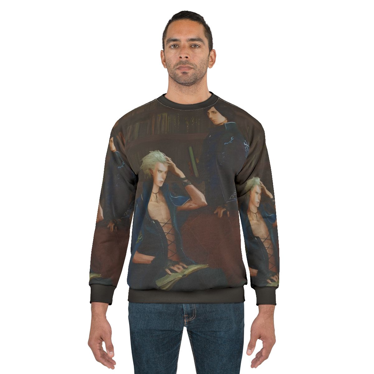 Devil May Cry Painting Sweatshirt featuring Dante, Vergil, and Nero