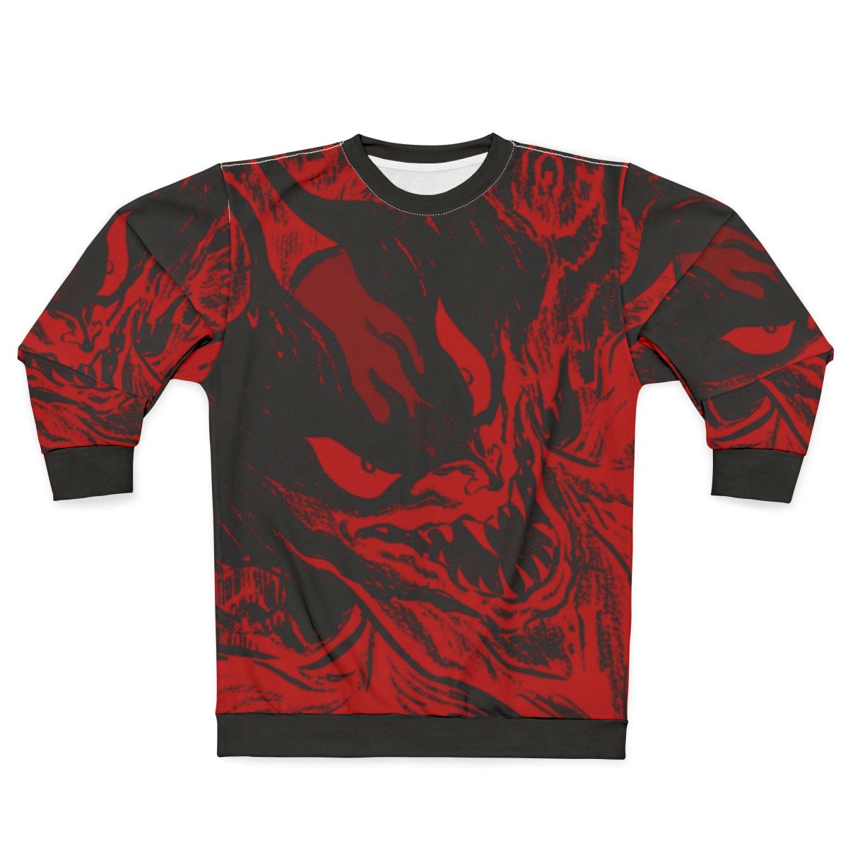 Devilman Crybaby sweatshirt featuring demonic artwork