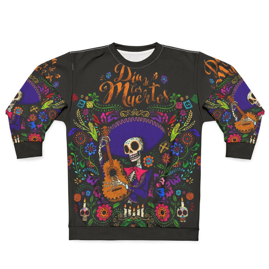Dia De Los Muertos Sweatshirt featuring a sugar skull design