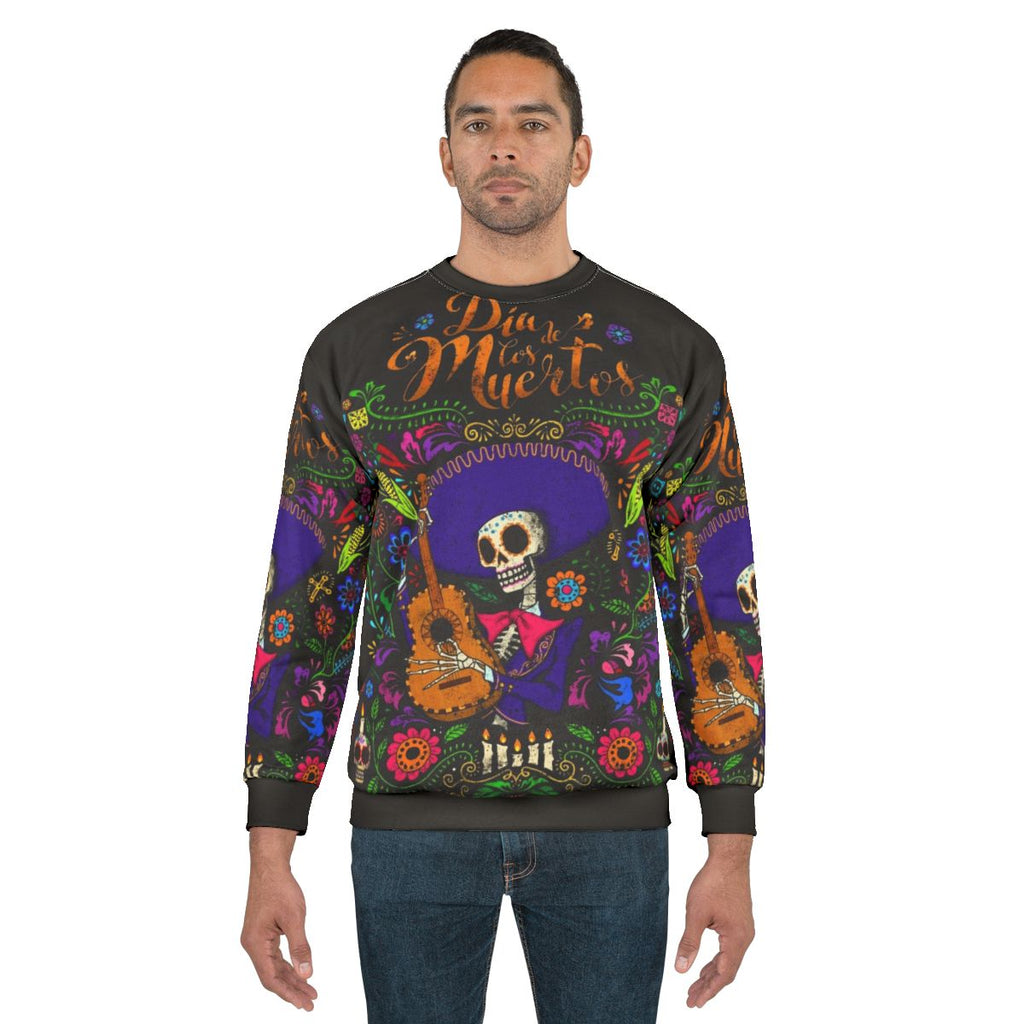 Dia De Los Muertos Sweatshirt featuring a sugar skull design