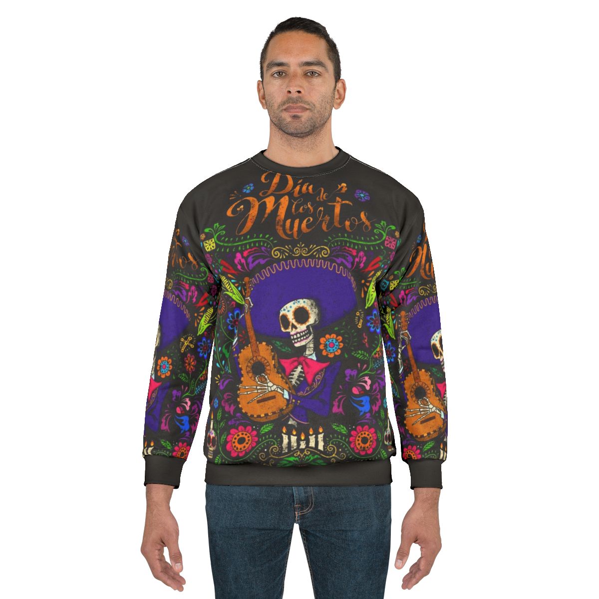 Dia De Los Muertos Sweatshirt featuring a sugar skull design