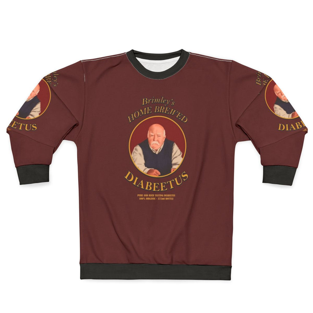 Diabeetus Retro Sweatshirt with Wilfred Brimley Design