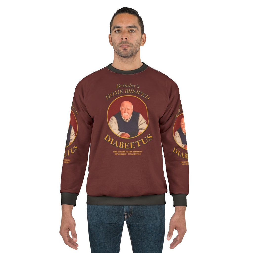 Diabeetus Retro Sweatshirt with Wilfred Brimley Design