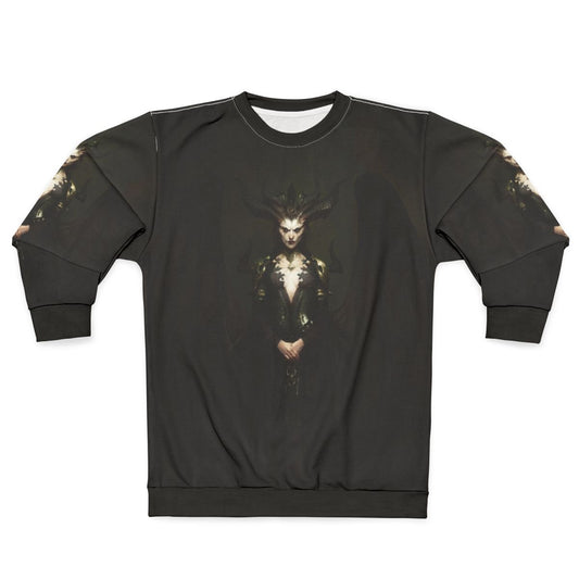 Diablo 4 Booooom Sweatshirt featuring Lilith from Diablo 4