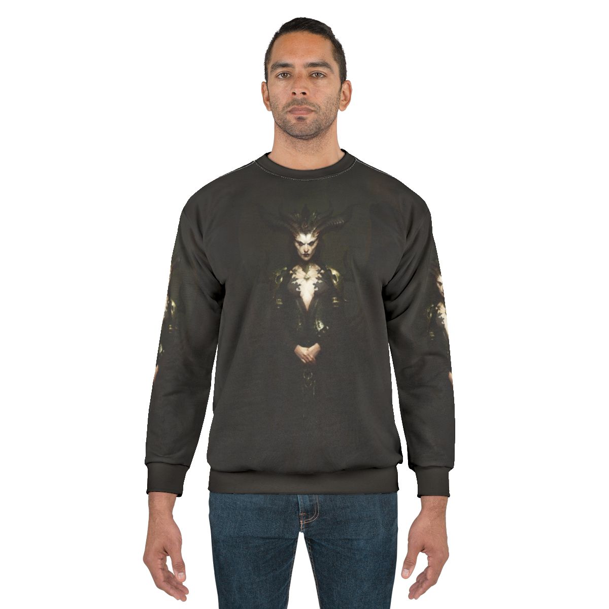 Diablo 4 Booooom Sweatshirt featuring Lilith from Diablo 4