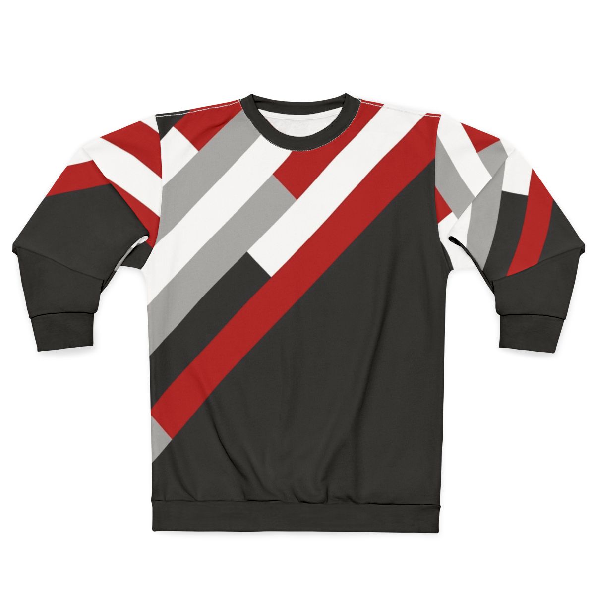 Diagonal stripes geometric pattern modern minimalist sweatshirt