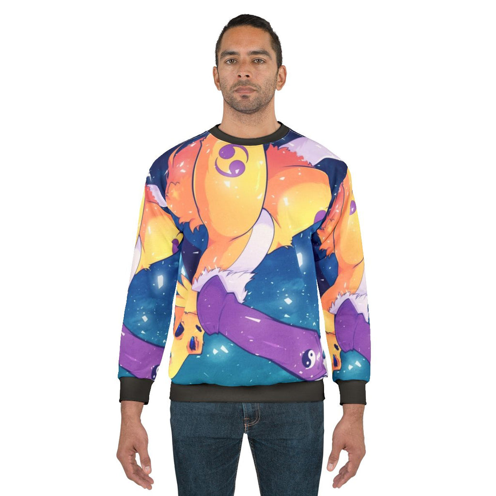 Diamond Storm Anime Sweatshirt featuring Digimon's Renamon character