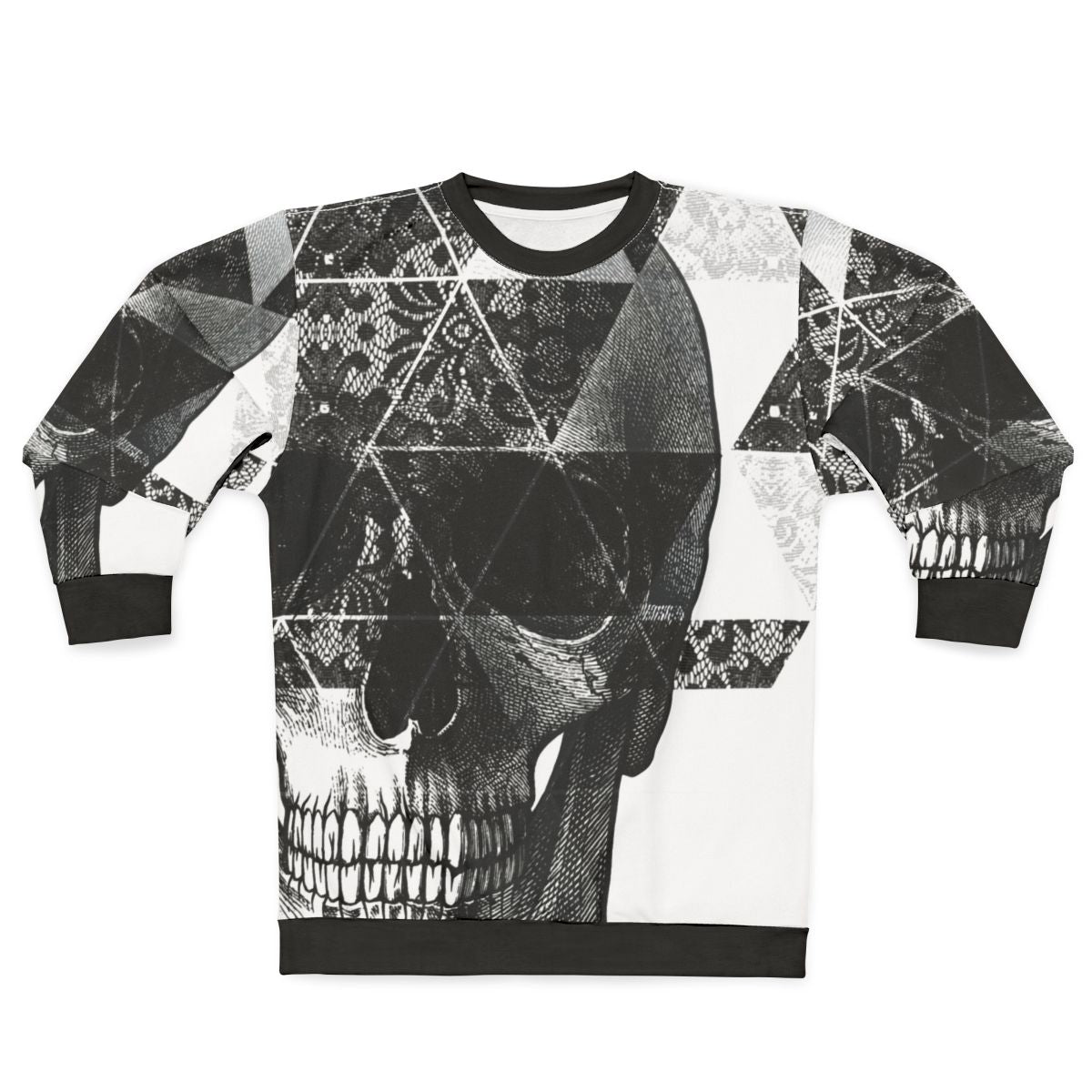 Geometric skulls dia de los muertos sweatshirt