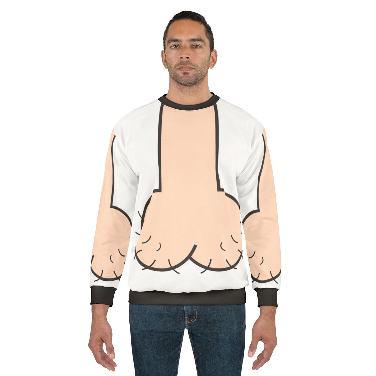 Minimalist graphic design sweatshirt