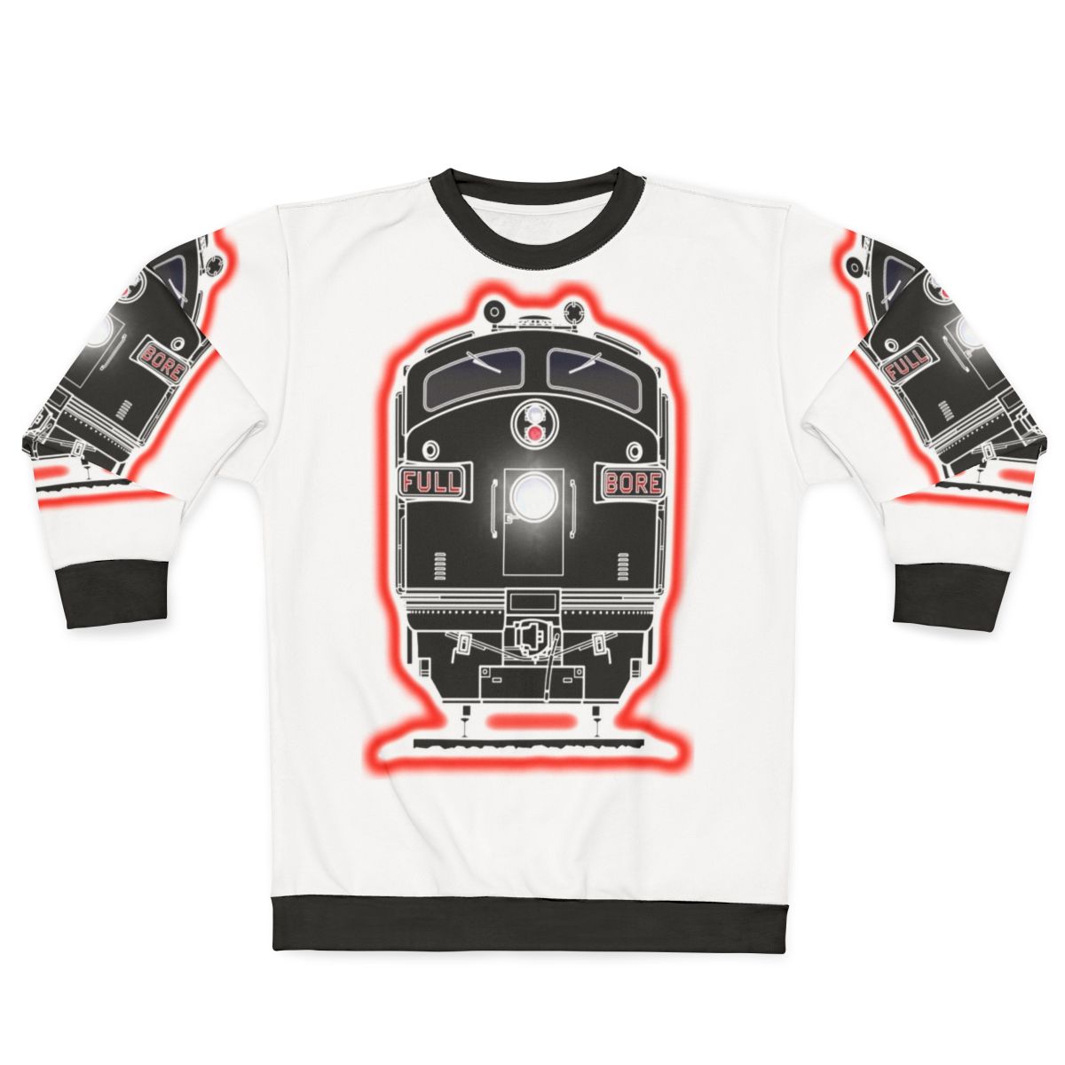 Diesel locomotive sweatshirt for railroad and train enthusiasts