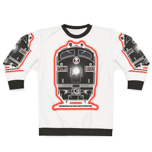Diesel locomotive sweatshirt for railroad and train enthusiasts