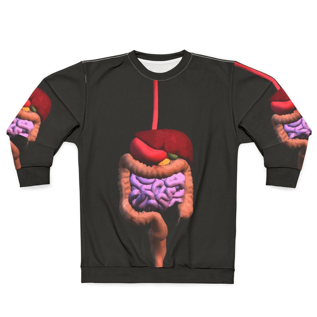 Digestive System Anatomy Sweatshirt for Medical Students