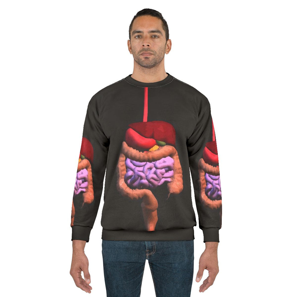 Digestive System Anatomy Sweatshirt for Medical Students