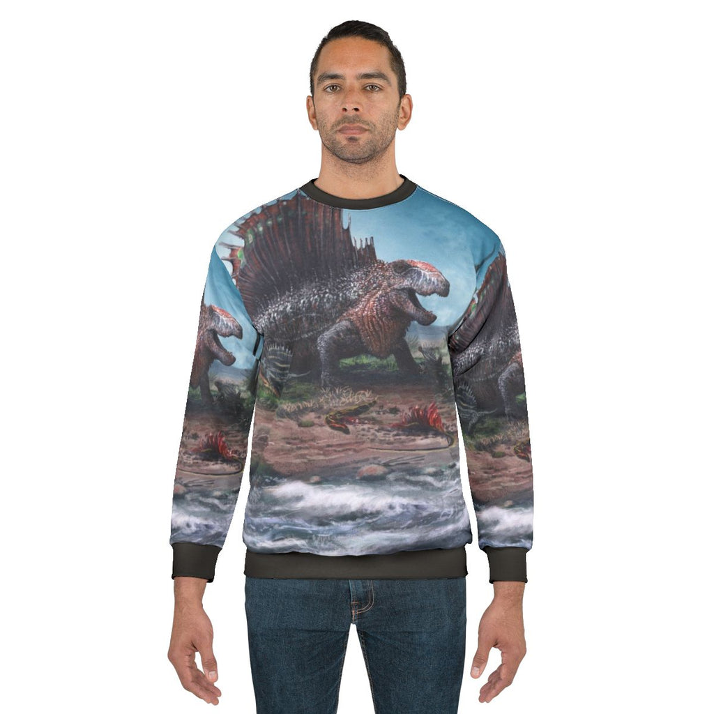 Dimetrodon prehistoric animal sweatshirt design