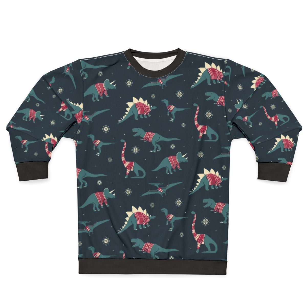 Dinos in Sweaters Festive Dinosaur Sweatshirt