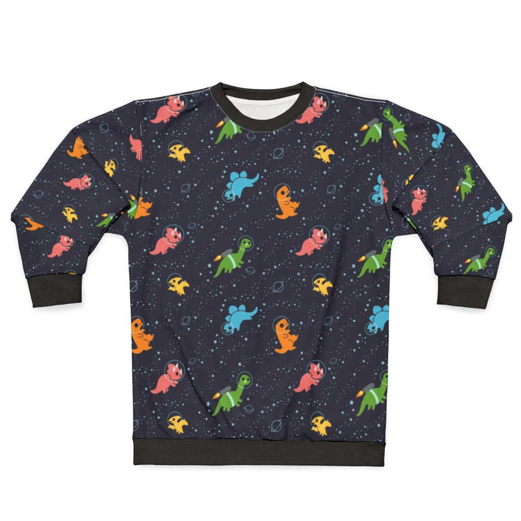 Galaxy Space Dinosaur Sweatshirt