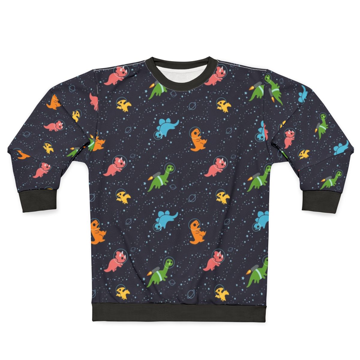 Galaxy Space Dinosaur Sweatshirt