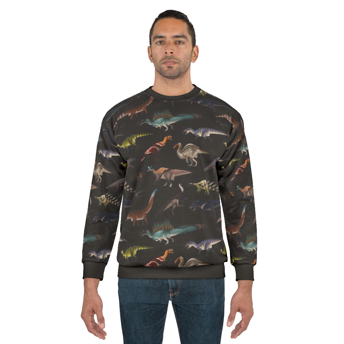 Dinosaur Sweatshirt with Jurassic Themed Graphics