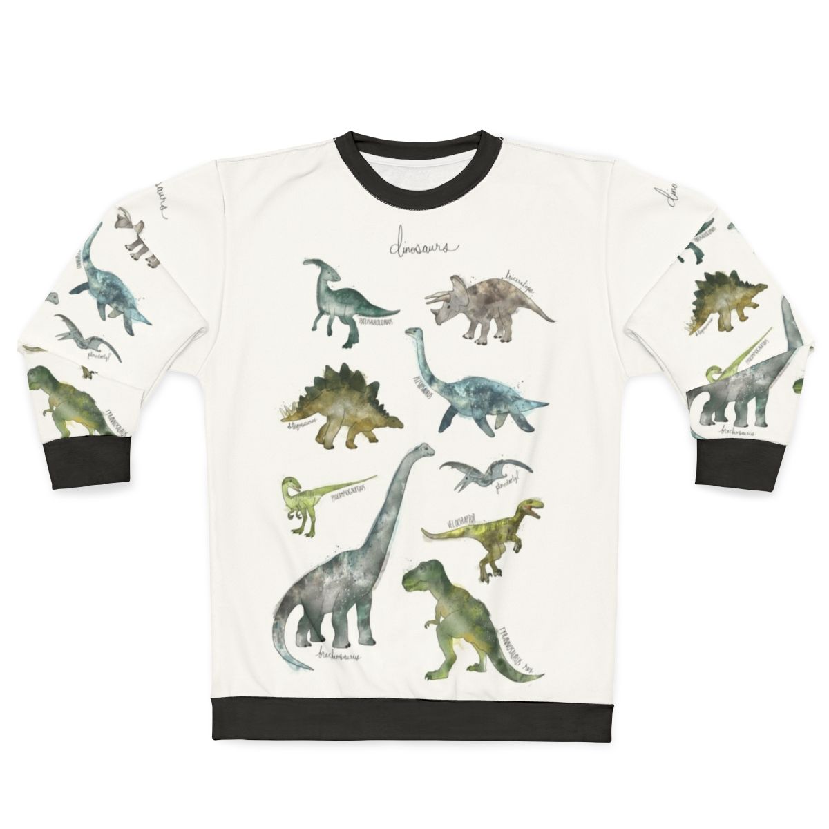 Dinosaur Sweatshirt with Prehistoric Illustrations