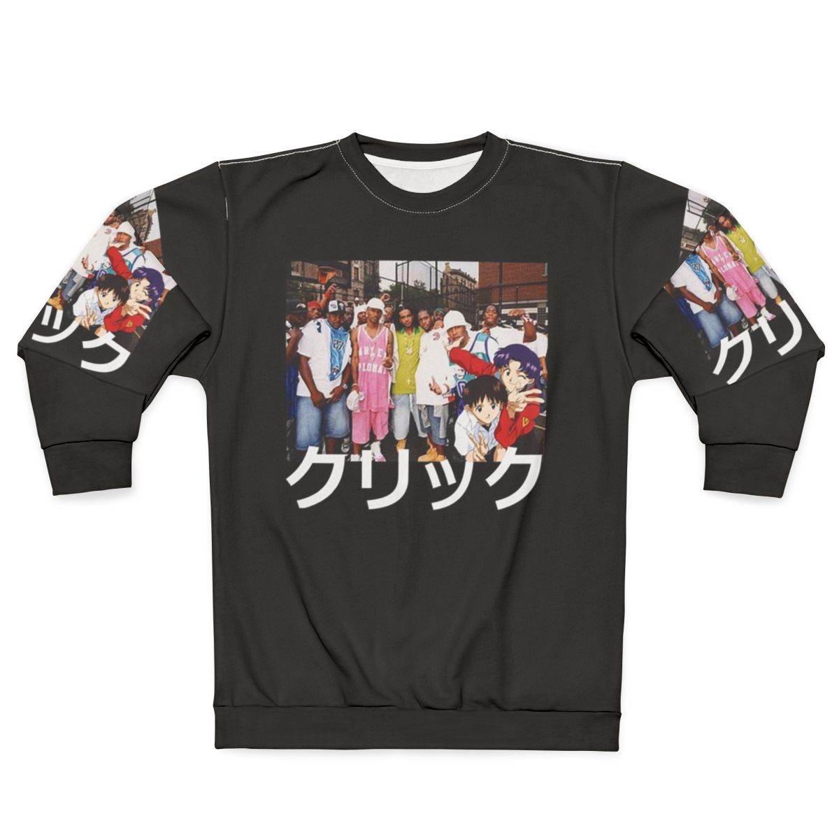 Dipset x Evangelion x Clique Graphic Sweatshirt