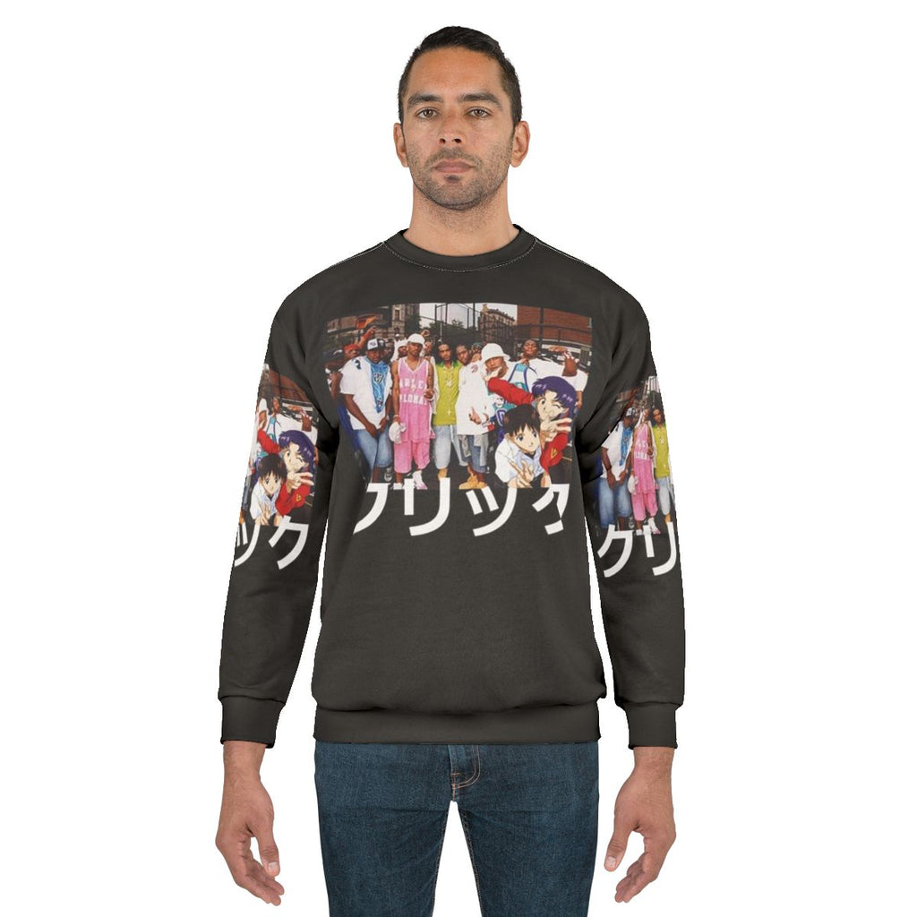 Dipset x Evangelion x Clique Graphic Sweatshirt