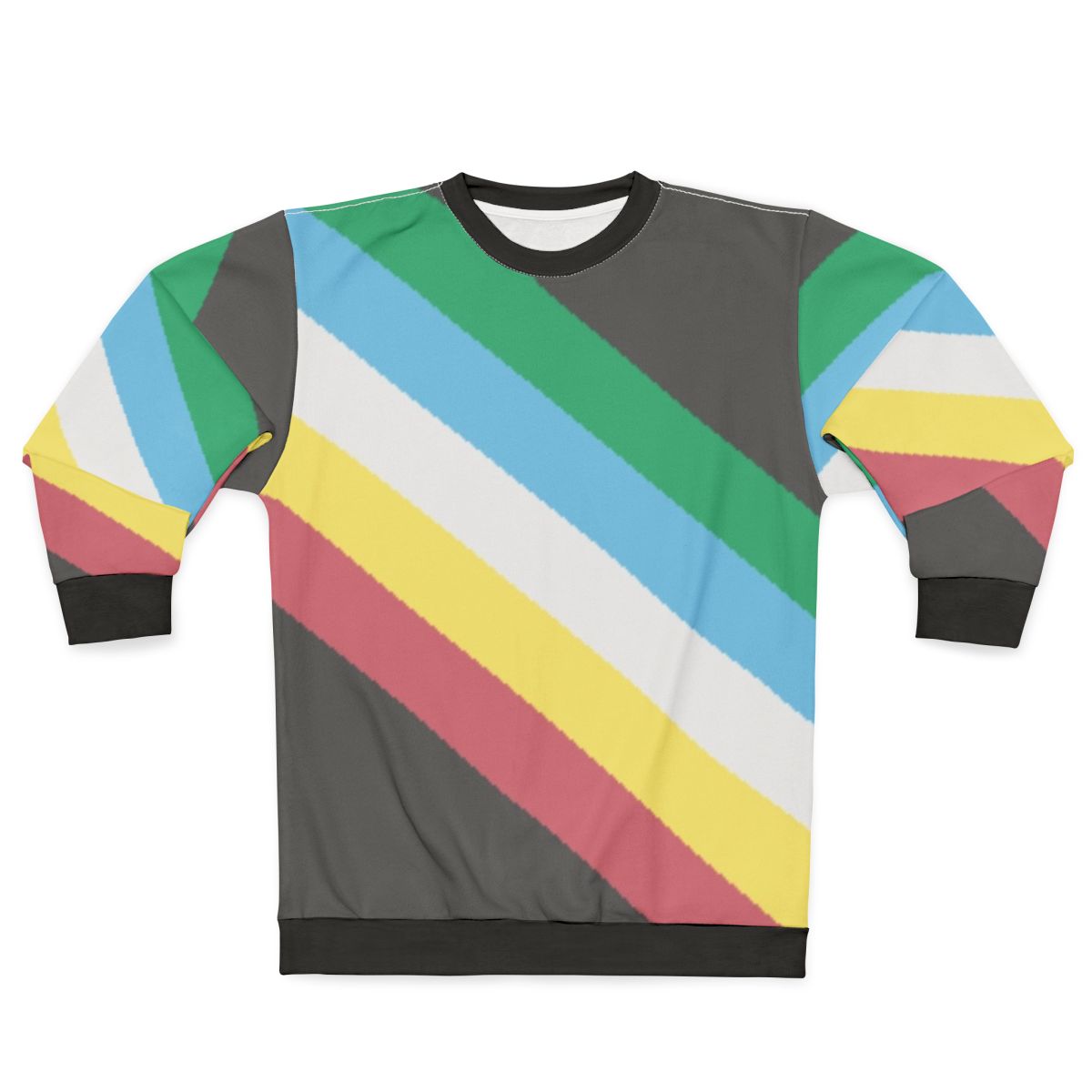 Disability Pride Flag Sweatshirt featuring disability pride flag design