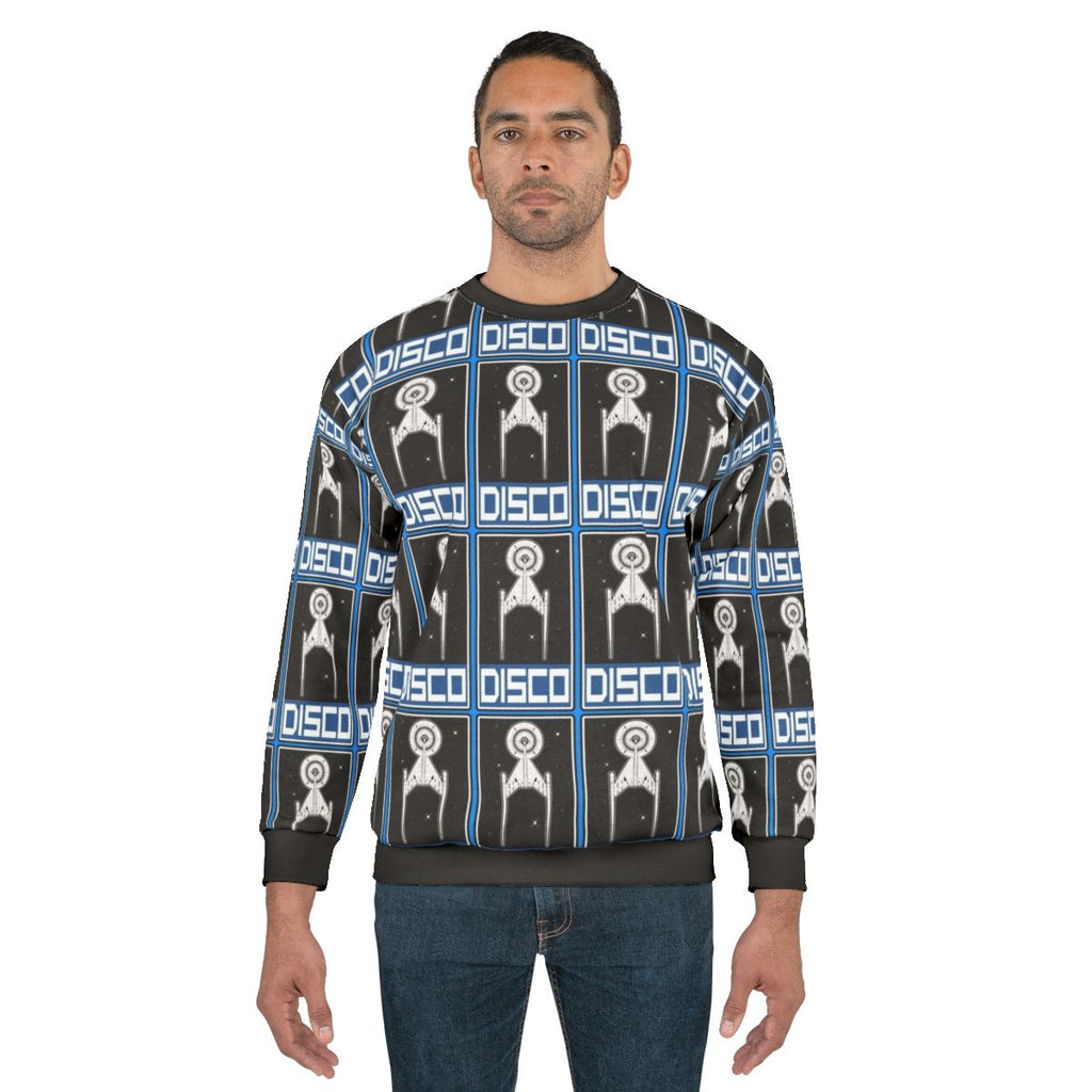 Classic Disco Blue Star Trek Sweatshirt