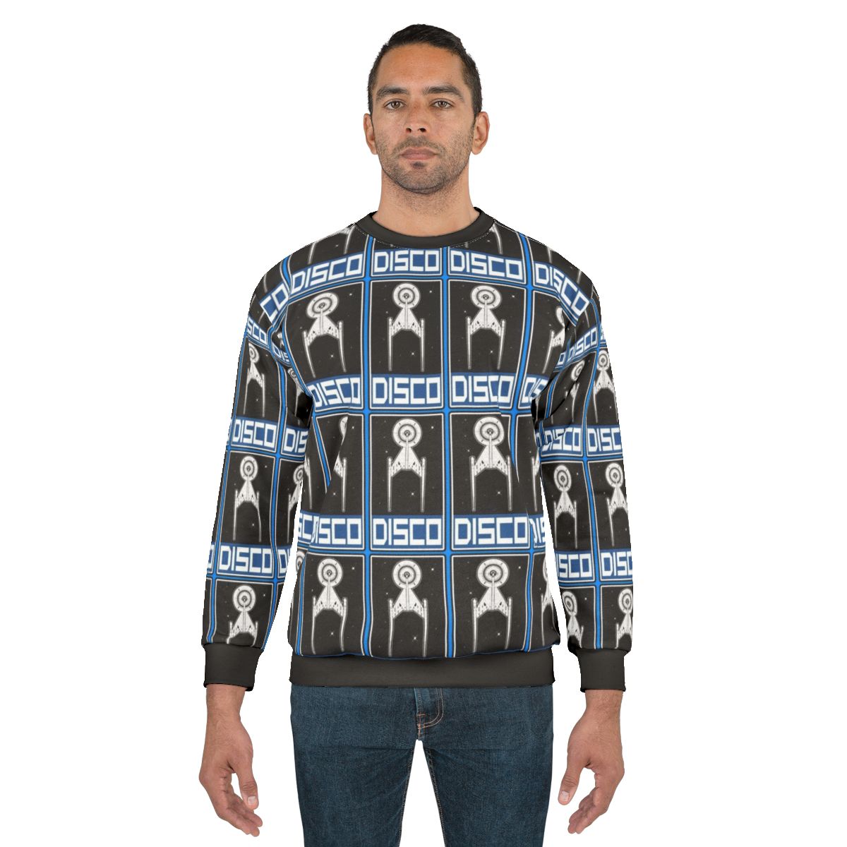 Classic Disco Blue Star Trek Sweatshirt