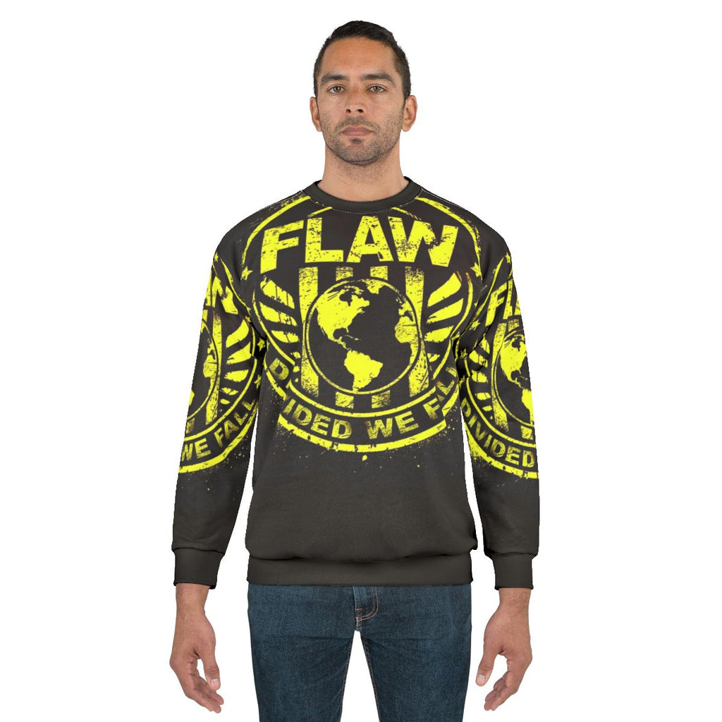 Divided We Fall Flaw Political Statement Sweatshirt