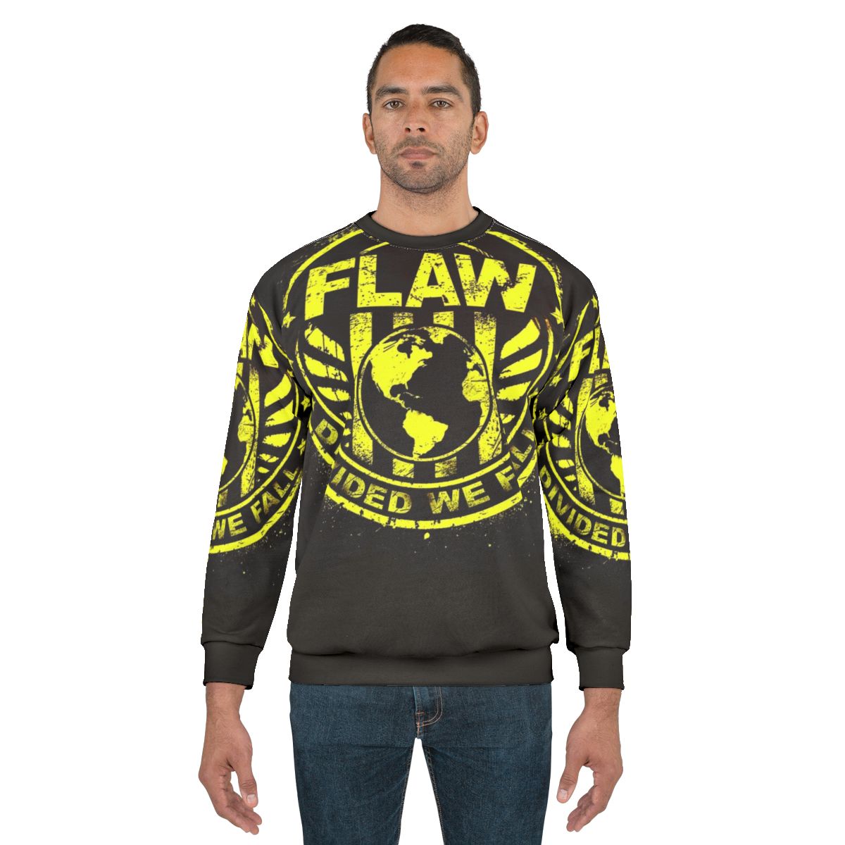 Divided We Fall Flaw Political Statement Sweatshirt